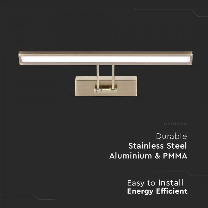 CIL INTERIOR APLICA LED 4000K 9W 350 lm TABLOU/OGLINDA BRONZ
