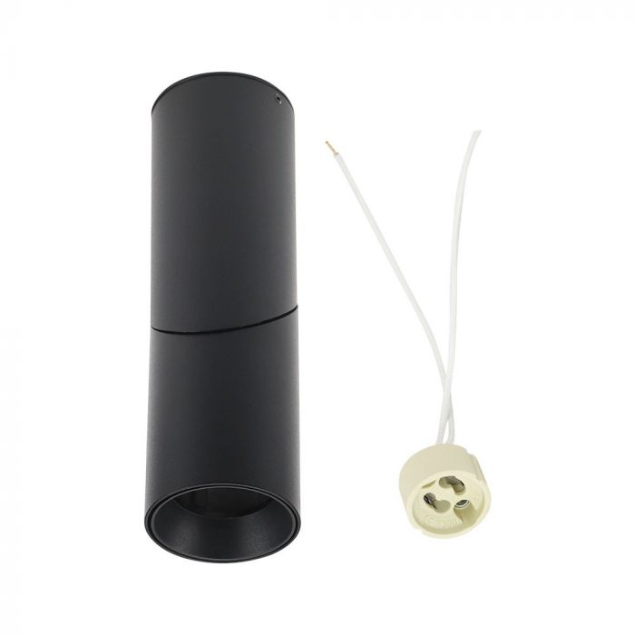 CIL INTERIOR PLAFONIERA 1xGU10 ROTUNDA DxH:59.5x197mm NEAGRA VT
