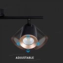 CIL INTERIOR PLAFONIERA LED 3000K 3x6W 1620 lm NEGRU