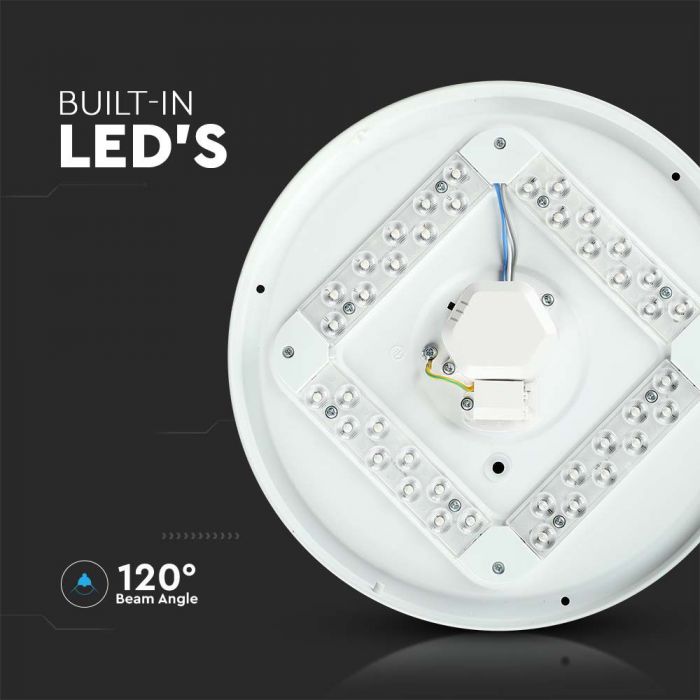CIL PLAFONIERA IP20 3000-6400K 24W 2600 lm ROTUNDA D:350x55mm ALBA