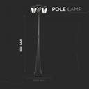 CIL EXTERIOR IP44 STALP NEGRU 3 BRATE