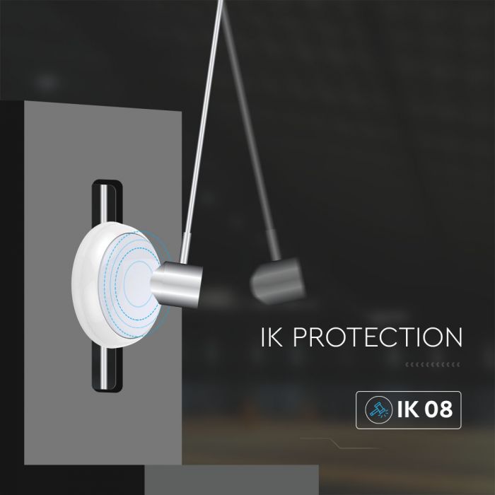 CIL EXTERIOR IP65 PLAFONIERA 3000-6400K 15W 900 lm ROTUNDA D:320x100mm ALBA + PANOU SOLAR