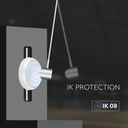 CIL EXTERIOR IP65 PLAFONIERA 3000-6400K 15W 900 lm ROTUNDA D:320x100mm ALBA + PANOU SOLAR