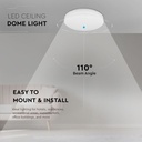 CIL PLAFONIERA IP44 4000K 15W 1850 lm ROTUNDA D:200x48mm ALBA