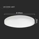 CIL PLAFONIERA IP44 4000K 24W 2400 lm ROTUNDA D:295x55mm ALBA