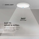 CIL PLAFONIERA IP44 4000K 24W 2400 lm ROTUNDA D:295x55mm ALBA