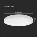 CIL PLAFONIERA IP44 4000K 30W 3000 lm ROTUNDA D:420x55mm ALBA