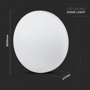CIL PLAFONIERA IP44 6400K 15W 1850 lm ROTUNDA D:200x48mm ALBA