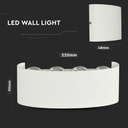 CIL ARH APLICA 3000K 8W 800 lm ALBA 2-WAY D:220x48x90mm IP54 VT
