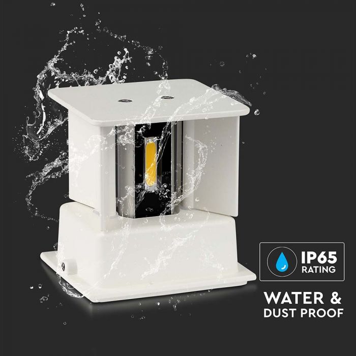 CIL ARH APLICA 4000K 11W 1360 lm PATRATA ALBA 2-WAY IP65 VT