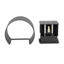 CIL ARH APLICA 4000K 6W 660 lm NEAGRA 2-WAY D:136x100mm IP65 VT