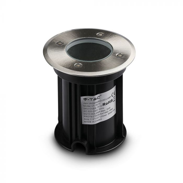 CIL ARH SPOT PARDOSEALA ROTUND 1xGU10 D:110x110x120mm IP65 INOX VT