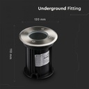 CIL ARH SPOT PARDOSEALA ROTUND 1xGU10 D:110x110x120mm IP65 INOX VT