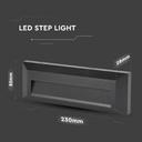 CIL ARH SPOT TREPTE 4000K 3W 110 lm D: 230x80x28mm NEGRU IP65 VT