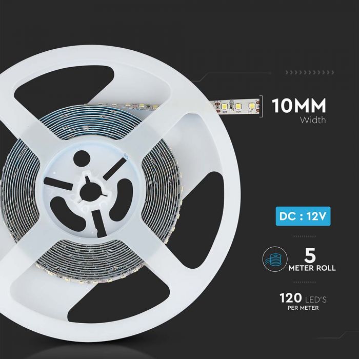 LED BANDA 12V IP20 4000K 7.2W 600 lm/m (5ml/rola)