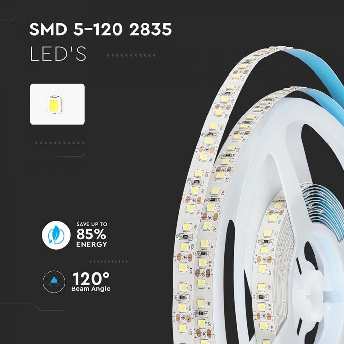LED BANDA 12V IP20 4000K 7.2W 600 lm/m (5ml/rola)