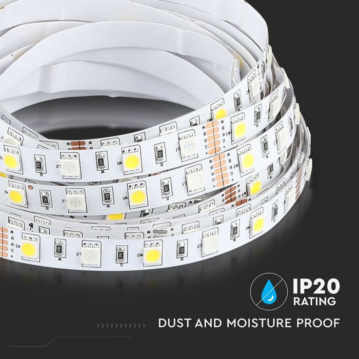 LED BANDA 12V IP20 RGB+4000K 8W 357 lm/m (5ml/rola)