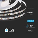 LED BANDA 24V IP20 6400K 8W 750lm/m (10ml/rola)