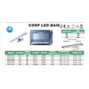 SPN 71033 CORP LED LINIAR BAIE ALB IP44 8W 4000K 400MM