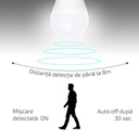 SPN BEC LED E27 6500K 12W CU SENZOR MISCARE
