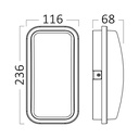 SV PLAFONIERA LED 15W 3000K 1200lm IP65 WALLS-B BR-BG38-00302