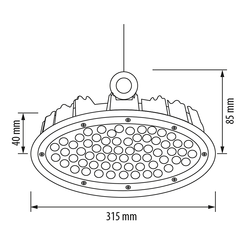 CIL IP65 LAMPA INDUSTRIALA 150W 5000K LIKDN15050