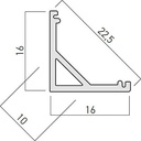 ARX SET PROFIL DE COLT DIN AL CU DISP, CAPETE SI CLEME PRF007/200