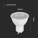 BEC LED GU10 4000K 6W 445 lm DIMABIL VT