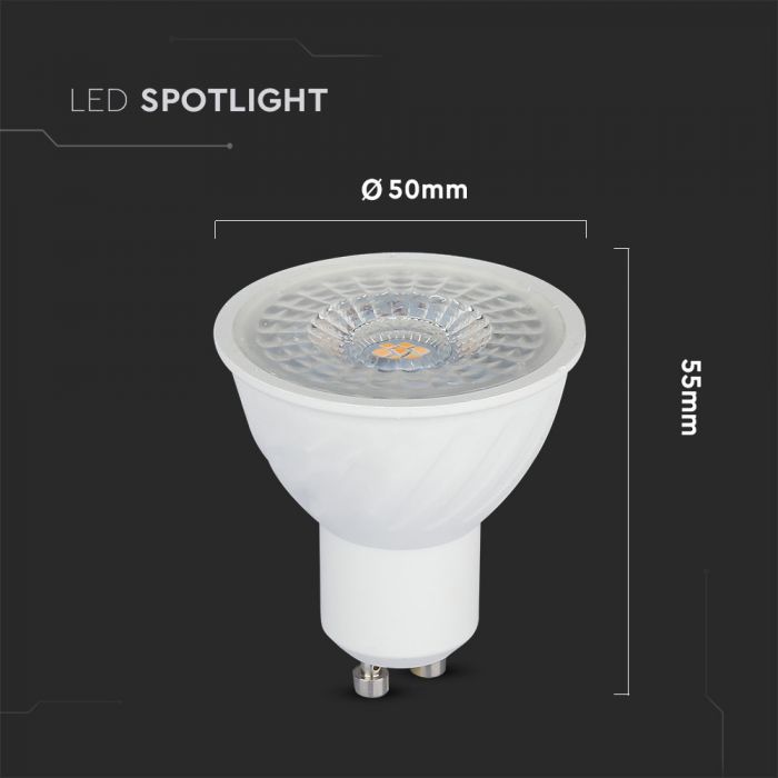 BEC LED GU10 4000K 6.5W 480 lm VT