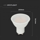 BEC LED GU10 4000K 10W 1000lm VT