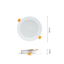 GTV SPOT 12W 1500LM 4000K IP54 DURE3 SLI043007NW_PW
