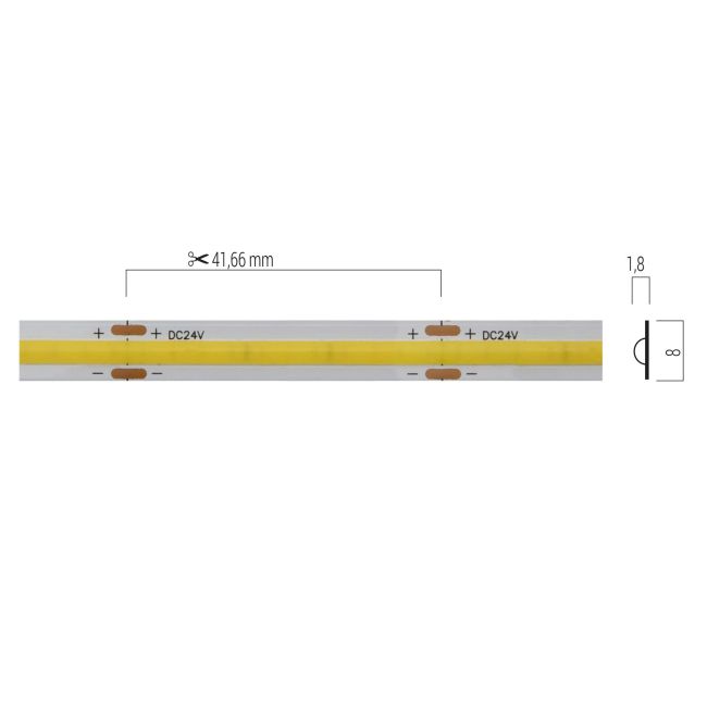 ARX BANDA LED XSOLIS IP20 24V 10W/M 5ML SLS02NW