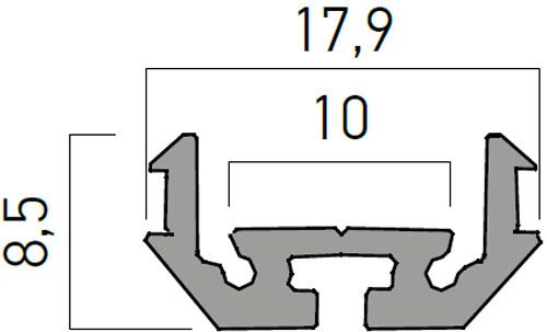 ARX PROFIL AL. 3 POZITII 2M PRF010/200