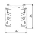 ARX TRACK SINA 3C 1ML 250V/16A NEAGRA TKN1001 MBK