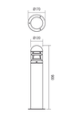 REDO STALP EXTERIOR ARGO DG ST 1X20W E27 IP54  9945