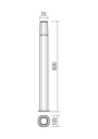 REDO STALP EXTERIOR CRAYON  ST800 E27 42W IP44 DG 9077