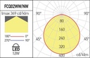 ARX XFACE REC. SQ. PANEL 12W 100-240V AC 3000K CRI.80 IP40 120° MWH