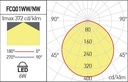 ARX XFACE REC. SQ. PANEL 6W 100-240V AC 3000K CRI.80 IP40 120° MWH