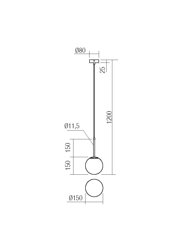 CIL INTERIOR SUSPENSIE NIVA 1xE27