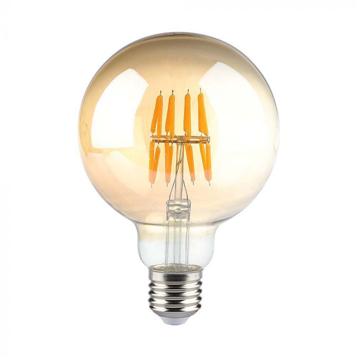 BEC LED FILAMENT E27 2200K 8W 700 lm G95 AMBER VT