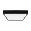 CIL PLAFONIERA IP44 4000K 24W 2400 lm PATRATA D:295x295x65mm NEAGRA