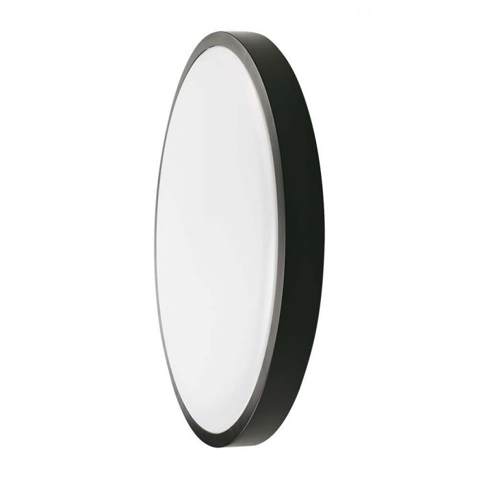 CIL PLAFONIERA IP44 4000K 24W 2400 lm ROTUNDA D:295x55mm NEAGRA