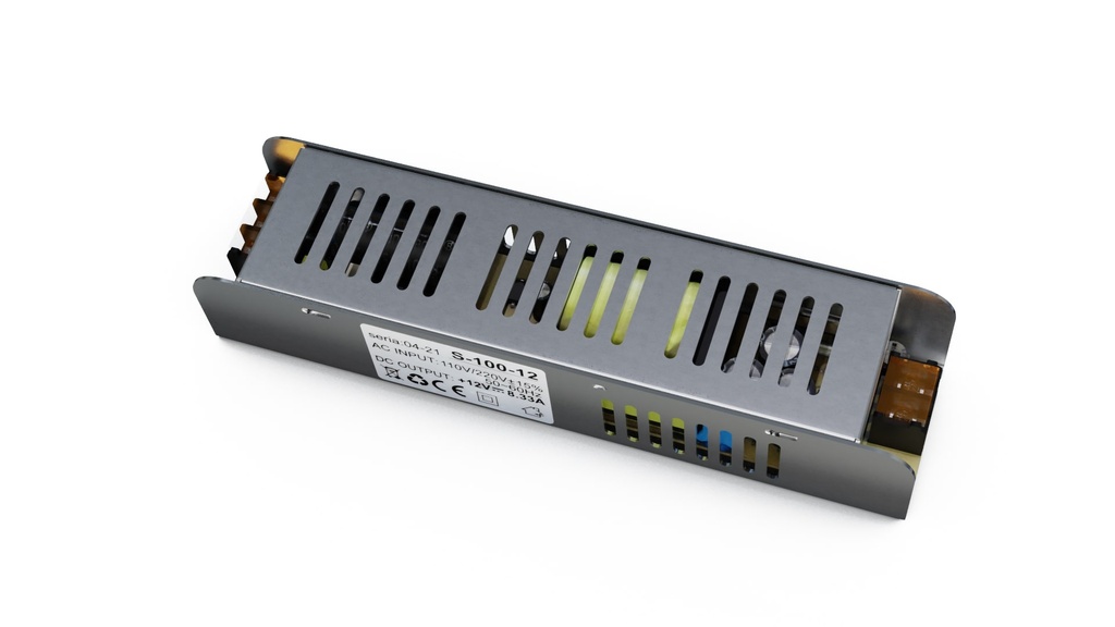 GTV TRANSFORMATOR 12V 100W IP20 SLIM ID-3063 LL-23-0000-29