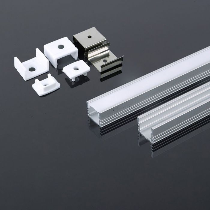 PROFIL LED IN KIT CU DISPERSOR LAPTOS Latime:17.4  H:12.1mm  2 ml/buc