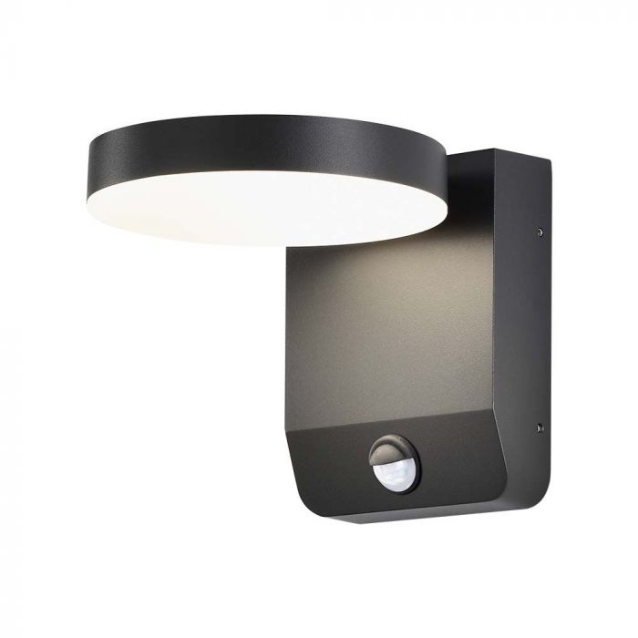 LAMPA PERETE CU SENZOR NEGRU 17W LED IP65 2956