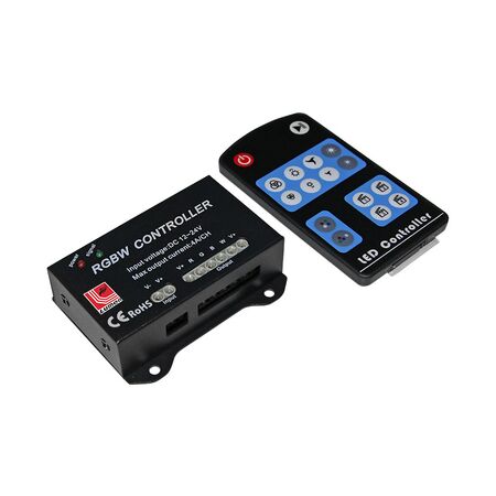 LED DIMMER SI CONTROLER CU TELECOMANDA 12/24V PENTRU RGB+W 30-381224