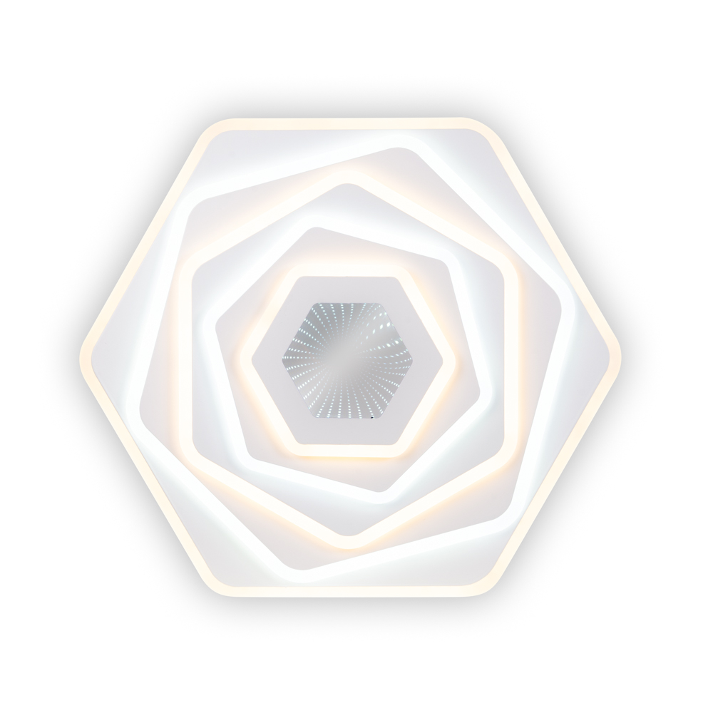 PLAFONIERA INFINITY LED 112W 3CCT ALB CU TELECOMANDA